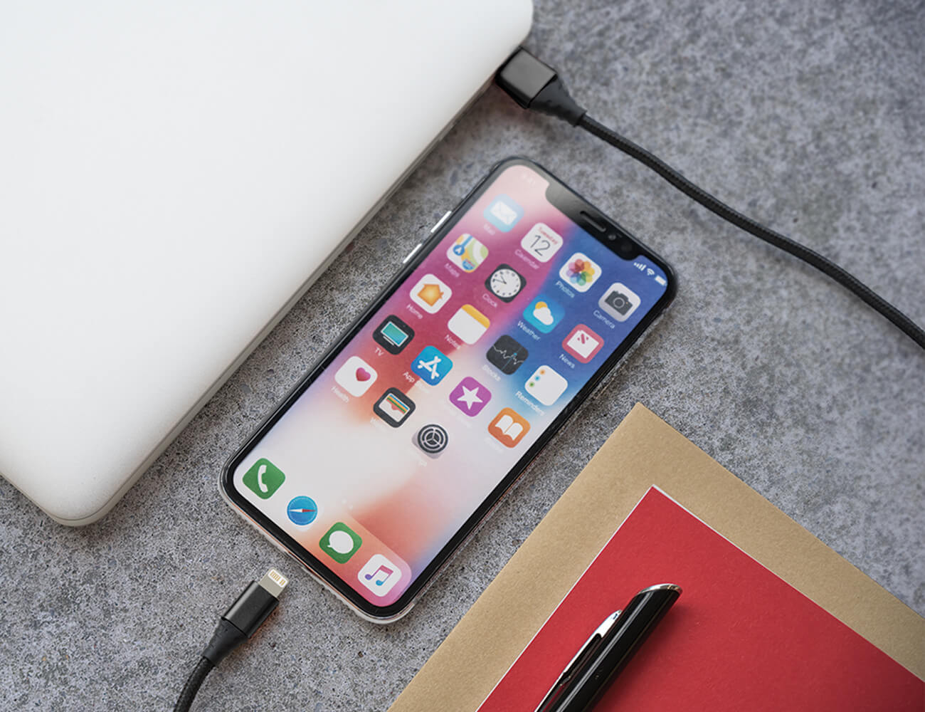 Core lightning cable for Apple devices