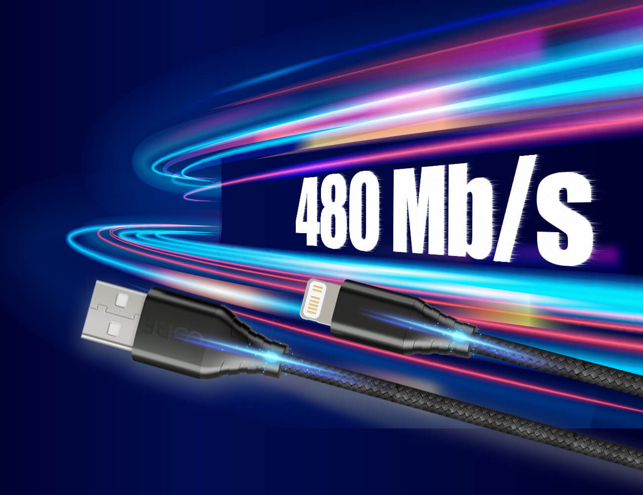 Core usb lightning cable - fast data transmission