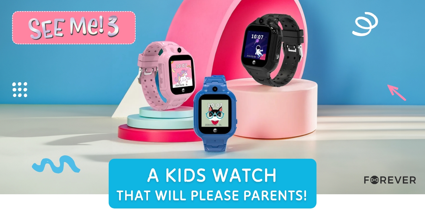 Kid's smartwatch Forever See Me! 3 - SIM card smartwatch