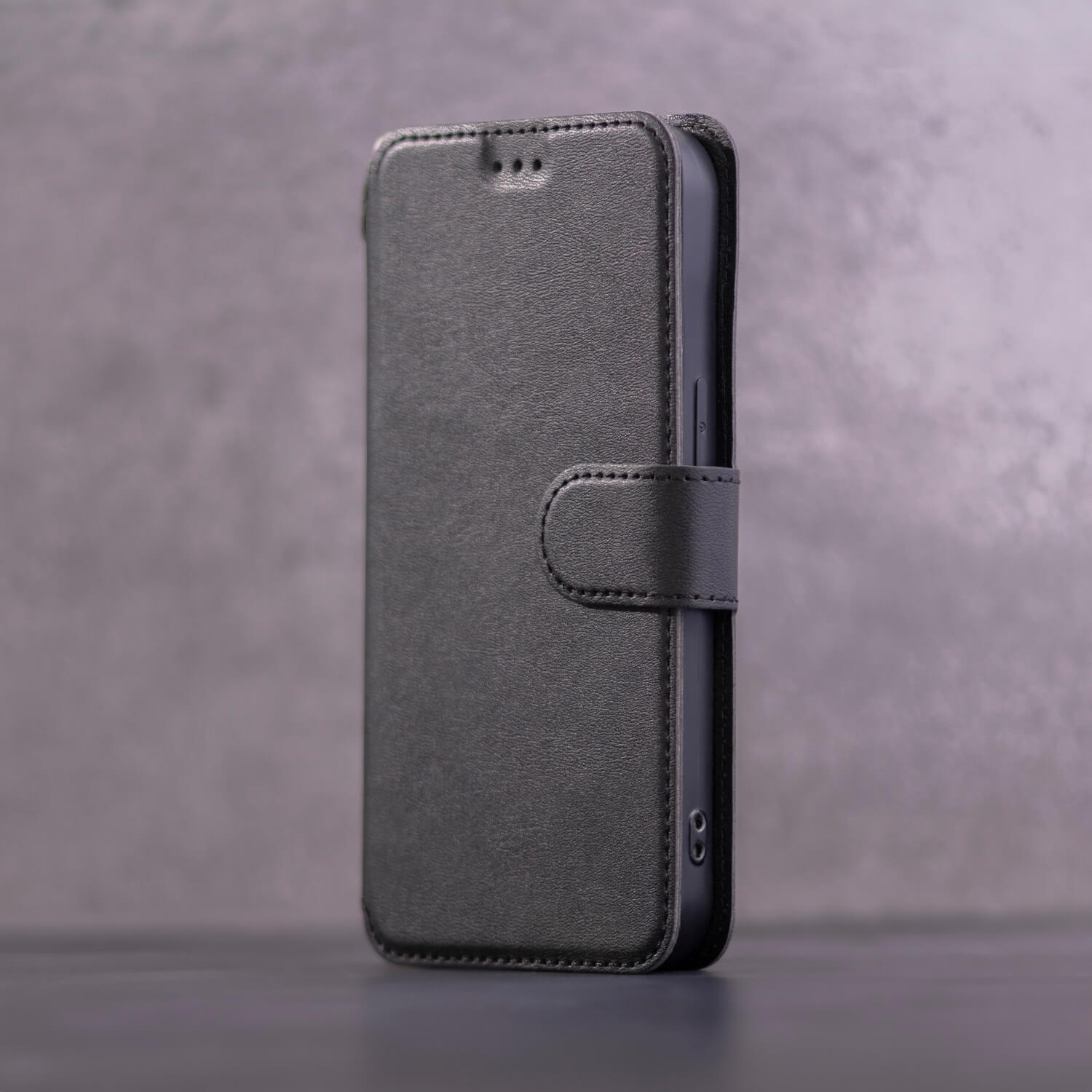 Custodia Portafoglio Per POCO F5 Pro 5G In Pelle Con Magnetino, Porta Carte E Cavalletto - Nero