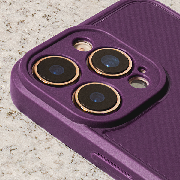 Простой углеродный чехол черный 