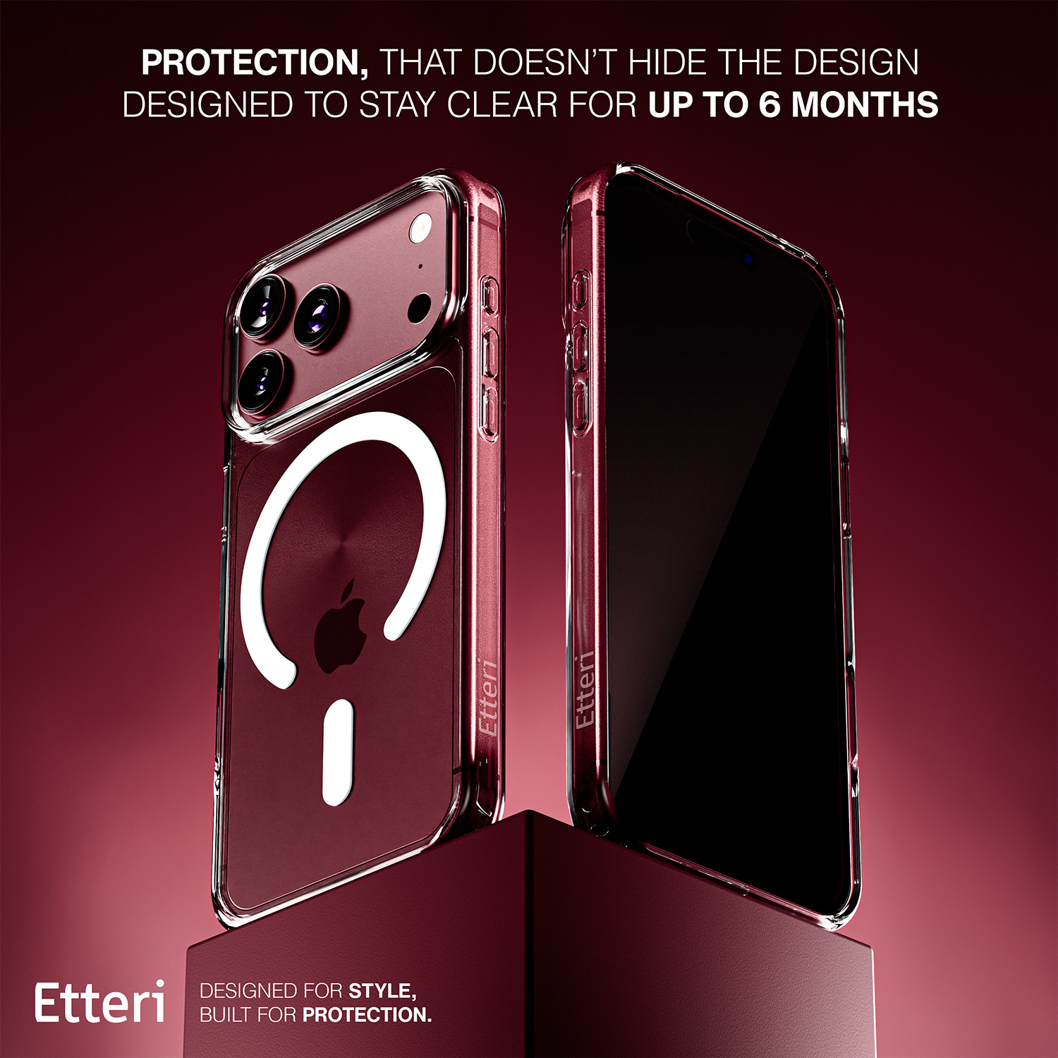 Protection against case yellowing